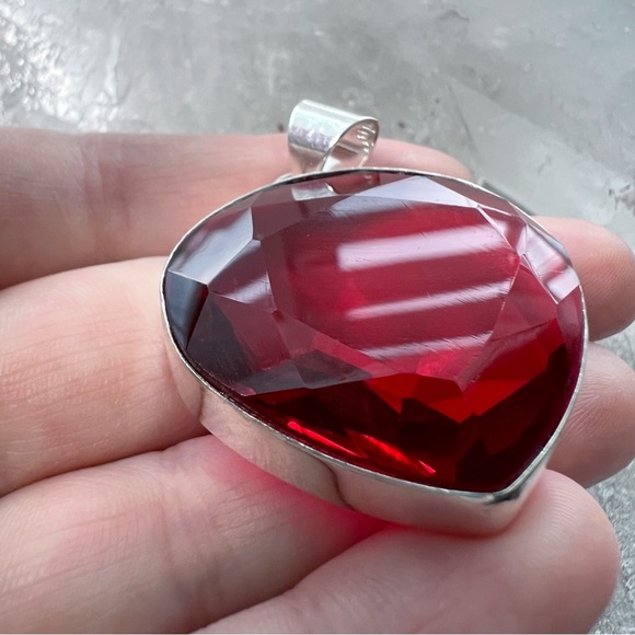 Jewelry Lot Quantum Quattro Garnet Quartz Pendants Chain New - Picture 7 of 14